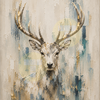 Abstract Blue Stag