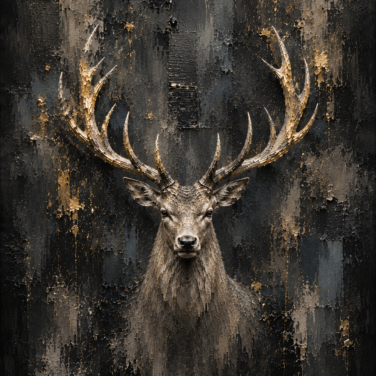 Midnight Stag ready-to-print tile collection