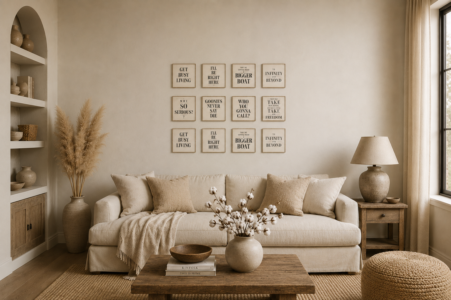 Movie Quotes ready-to-print tile collection
