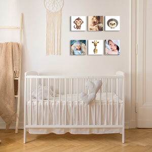 Create a cute photo collage for your baby’s room! @photiles #photiles #phototiles #photoblocks #personalised #personalisedgifts #wallart #homedecor #babyroom #giftideas #babyroomdecor #photocollage